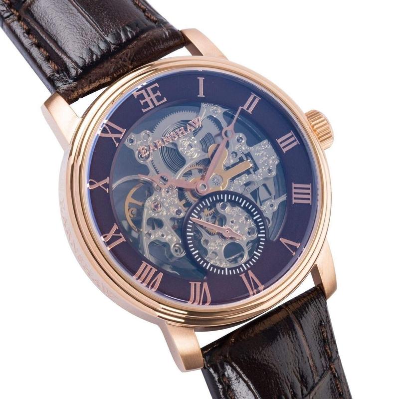 Earnshaw Westminster Automatic Leather Mens Watch - ES-8041-05
