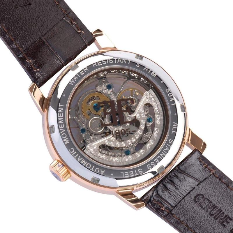 Earnshaw Westminster Automatic Leather Mens Watch - ES-8041-05