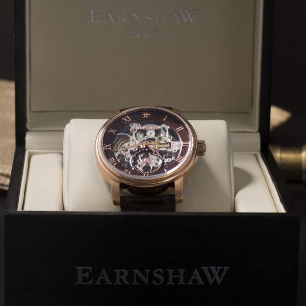 Earnshaw Westminster Automatic Leather Mens Watch - ES-8041-05