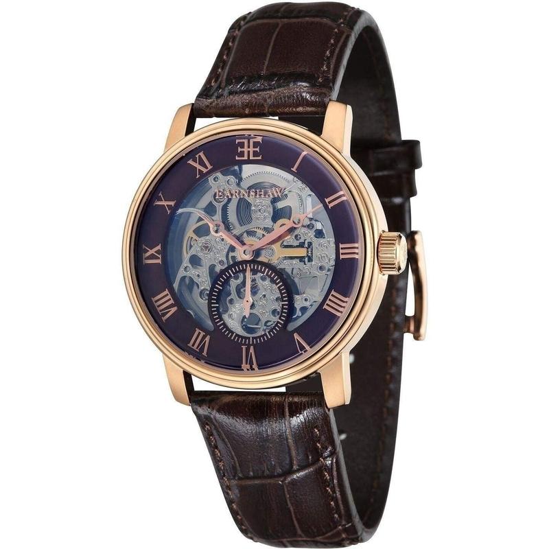 Earnshaw Westminster Automatic Leather Mens Watch - ES-8041-05
