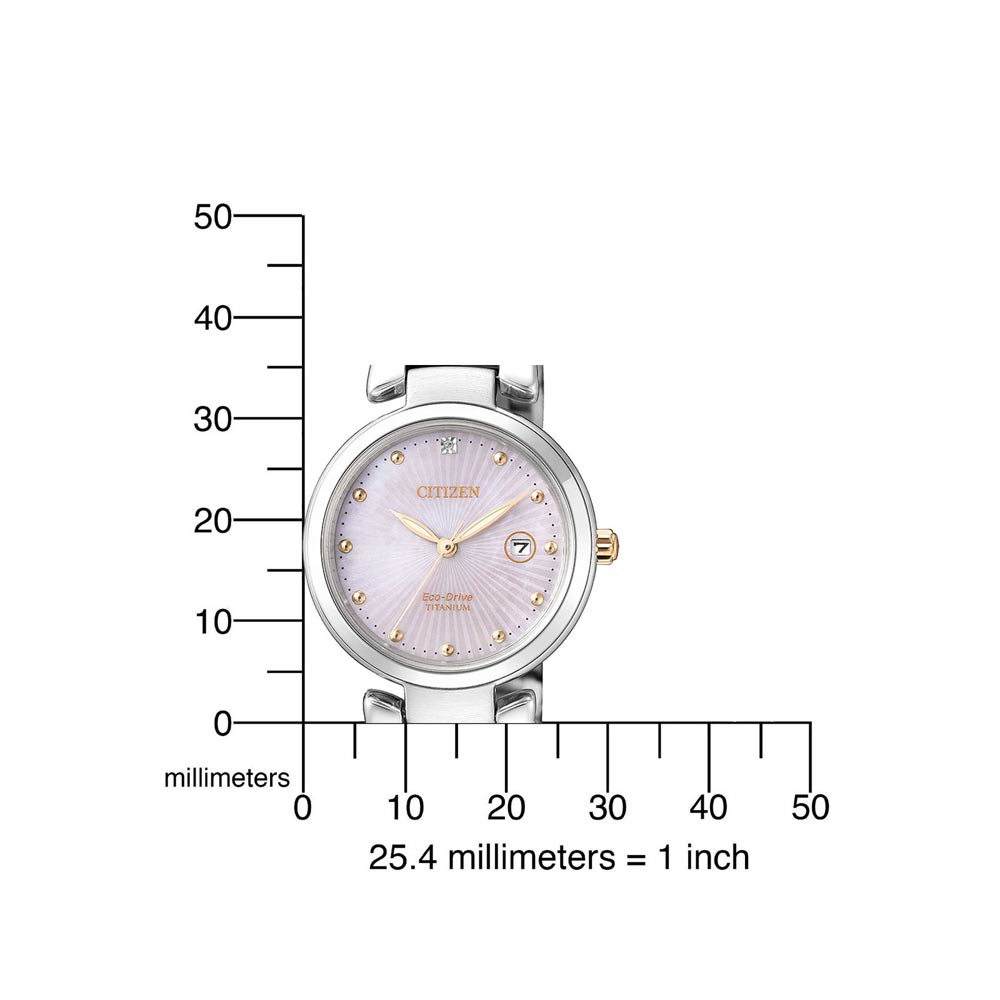 Citizen Ladies Super Titanium Eco-Drive Watch - EW2506-81Y