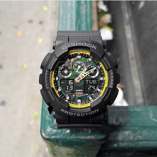Casio G-SHOCK 55mm Duo Chrono Men's Watch - GA100BY-1A