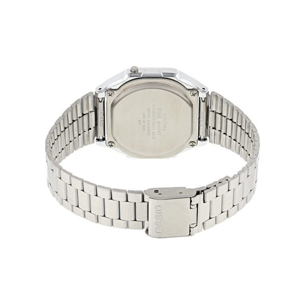Casio Silver Retro Unisex Digital Alarm Watch - A168WEM-7D