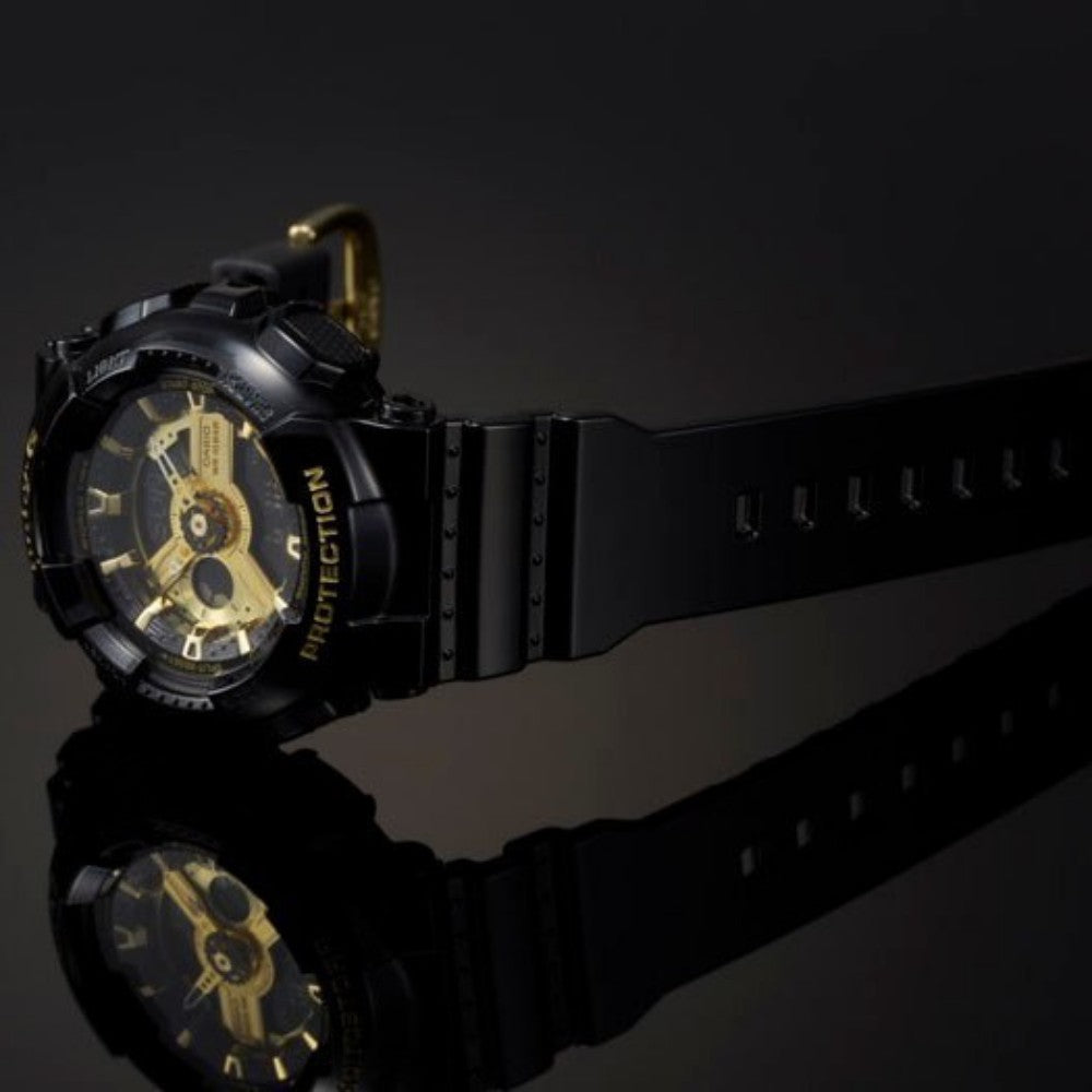 Casio BABY-G Black & Gold Duo Chrono Ladies Watch - BA110-1A