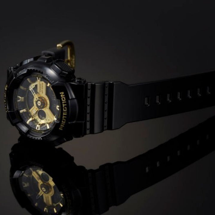Casio BABY-G Black & Gold Duo Chrono Ladies Watch - BA110-1A
