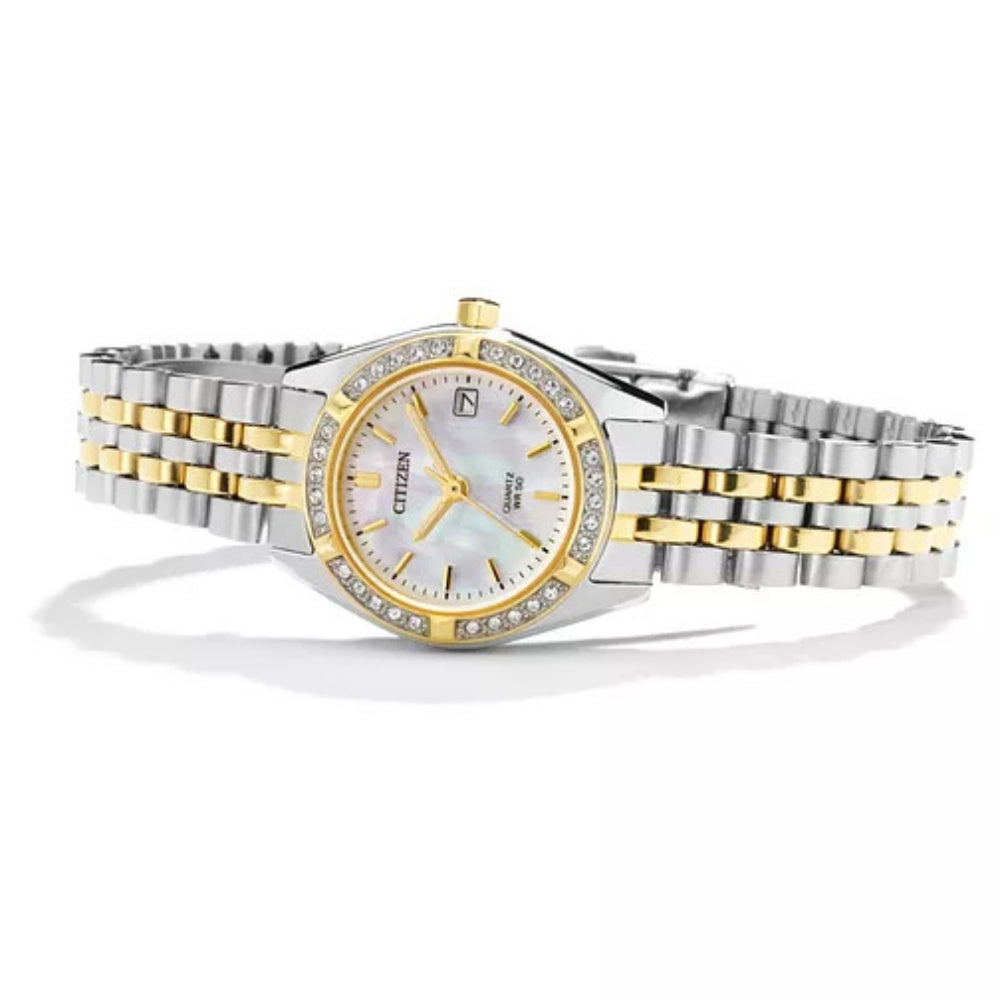 Citizen Ladies Two Tone Stainless Steel Quartz Watch - EU6064-54D