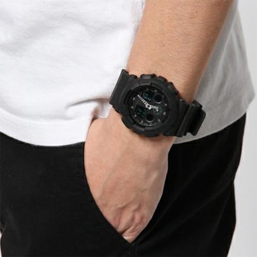 Casio G-SHOCK 55mm Duo Chrono Men's Watch - GA100MB-1A
