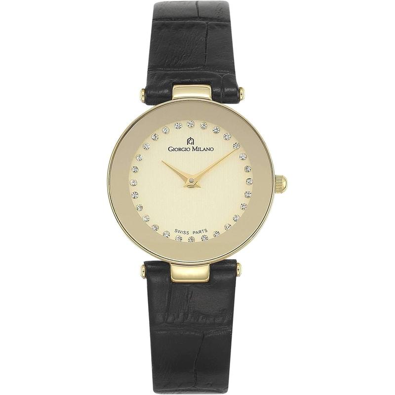 Giorgio Milano Slim Leather Ladies Watch - 776SG052