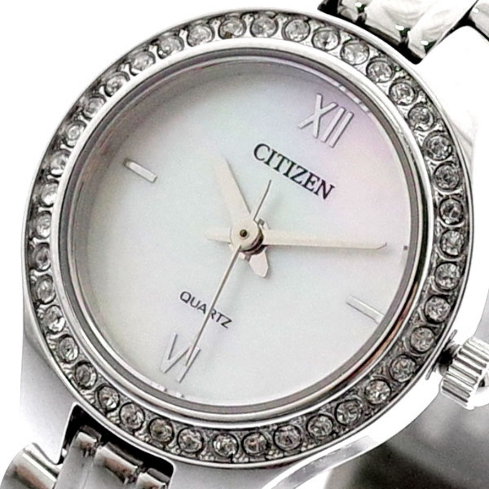 Citizen Ladies Swarovski Crystals Stainless Steel Quartz Watch - EJ6140-57D