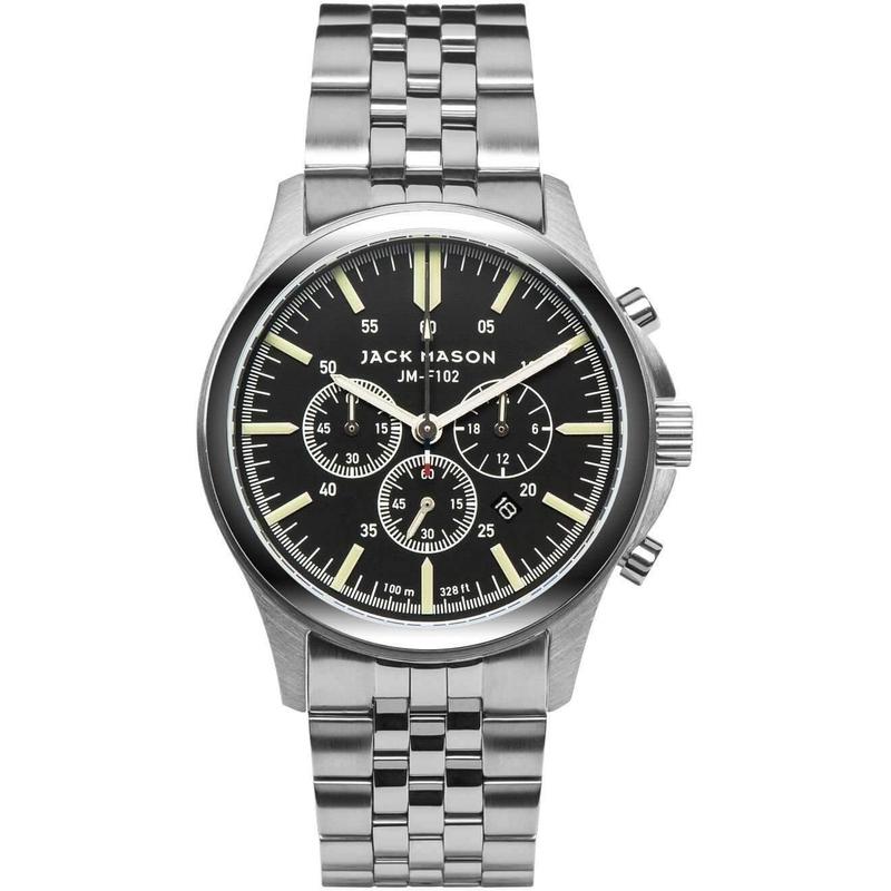 Jack Mason Field Chronograph Stainless Steel Mens Watch - JM-F102-014