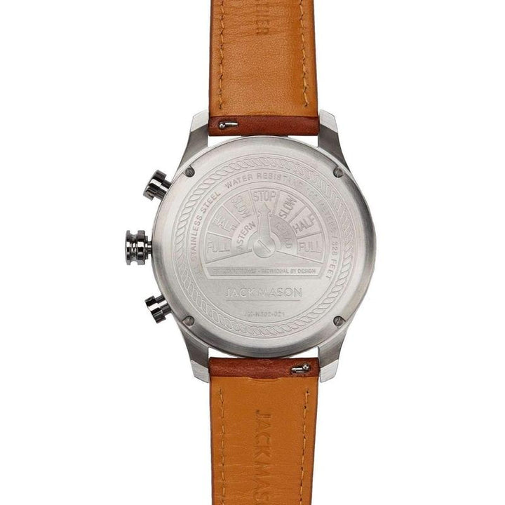 Jack Mason Nautical Chronograph Leather Mens Watch - JM-N302-021