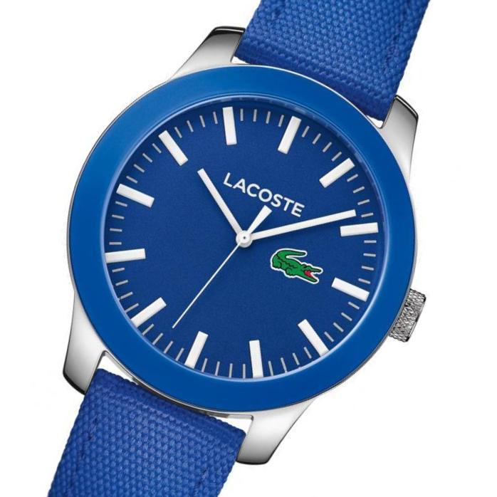 Lacoste The .12.12  Men's Blue Woven Nylon Watch - 2010921