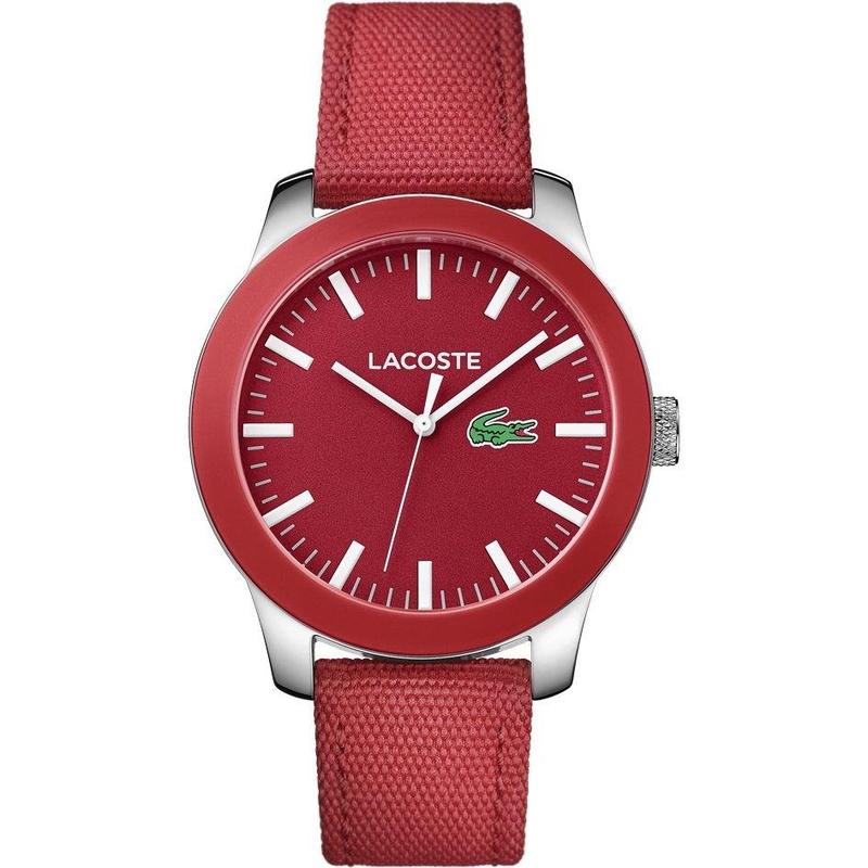 Lacoste The .12.12 Men's Red Woven Nylon Watch - 2010920
