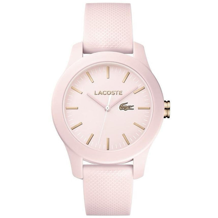 Lacoste The .12.12 Pink Silicone Ladies Watch - 2001003