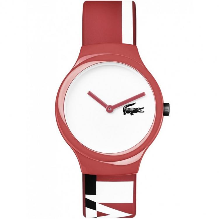 Lacoste The Goa Red, White & Navy Silicone Watch - 2020130