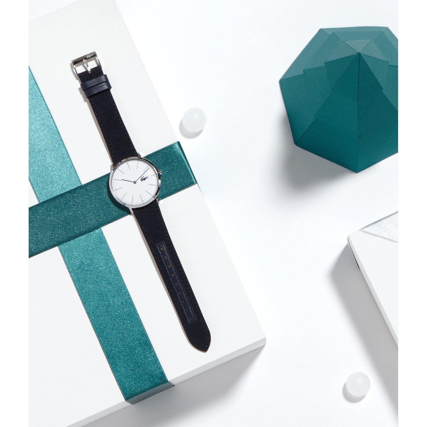 Lacoste The Moon Men's Blue Woven Nylon Watch - 2010914