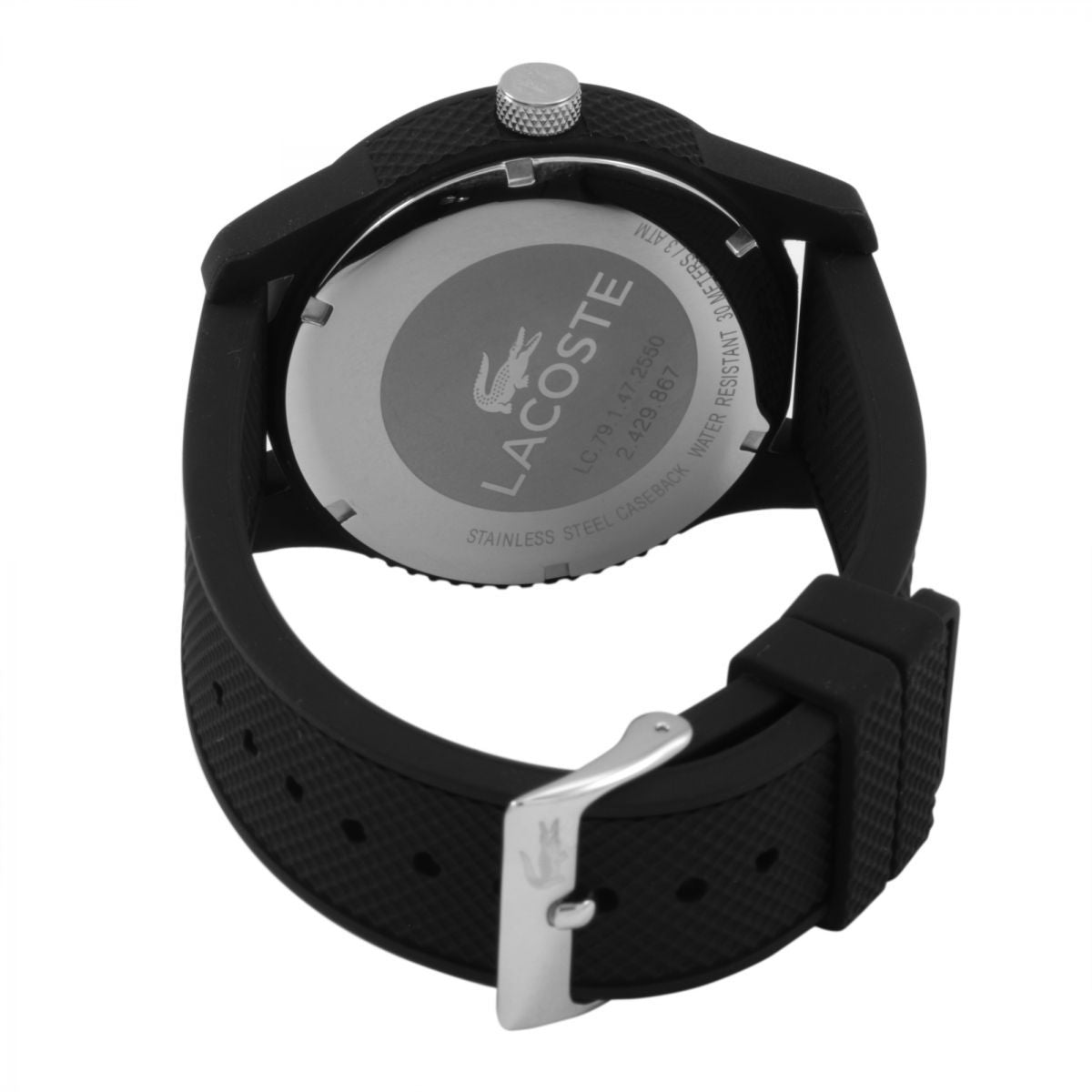 Lacoste.12.12 Black Silicone Mens Watch - 2010766