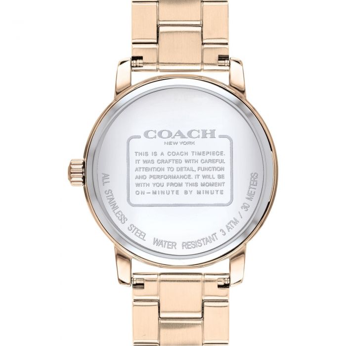 Coach Ladies Carnation Gold Grand Watch - 14503007