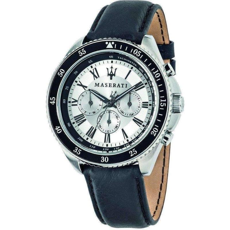 Maserati Circuito Chronograph Leather Mens Watch - R8851101007-The Watch Factory Australia