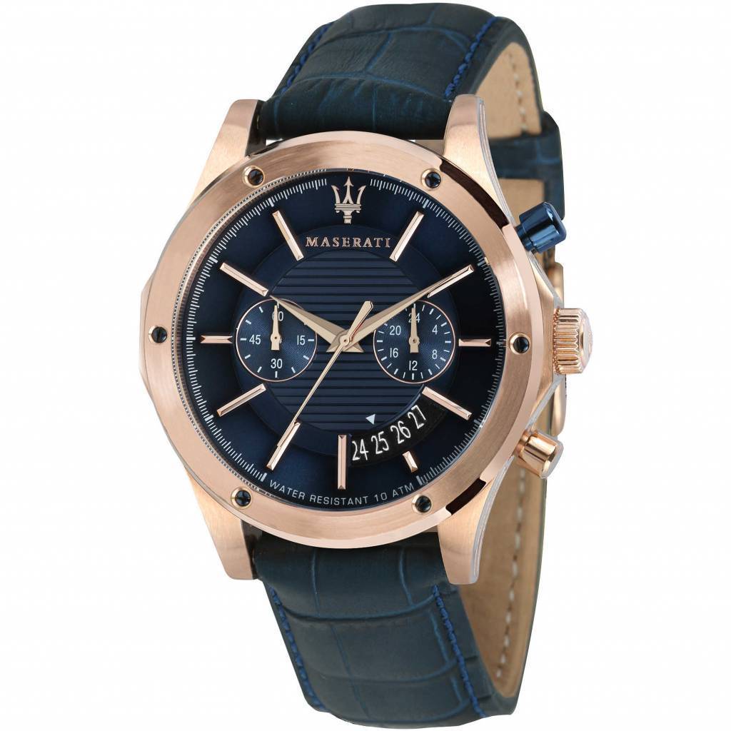 Maserati Circutio Men's Leather Watch - R8871627002-The Watch Factory Australia