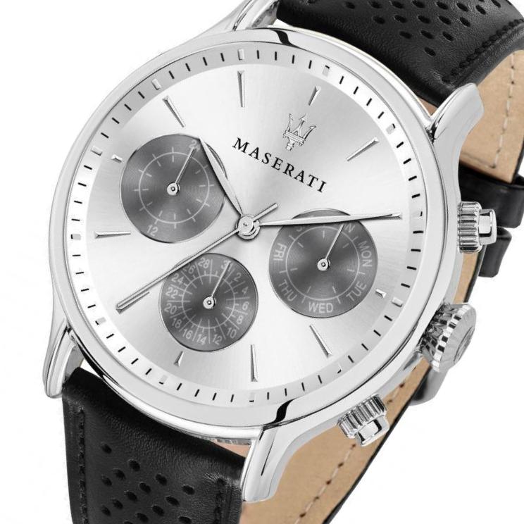 Maserati Epoca Black Leather Men's Watch - R8851118009