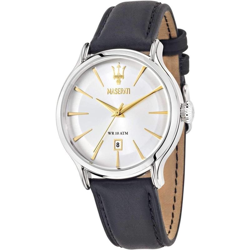 Maserati Epoca Men's Black Leather Watch - R8851118002-The Watch Factory Australia