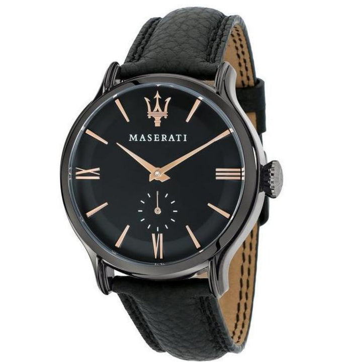 Maserati Epoca Men's Black Leather Watch - R8851118004