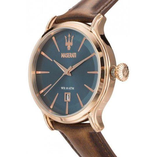 Maserati Epoca Men's Brown Leather Watch - R8851118001-The Watch Factory Australia