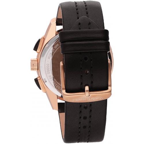 Maserati Traguardo Men's Brown Leather Watch - R8871612024-The Watch Factory Australia