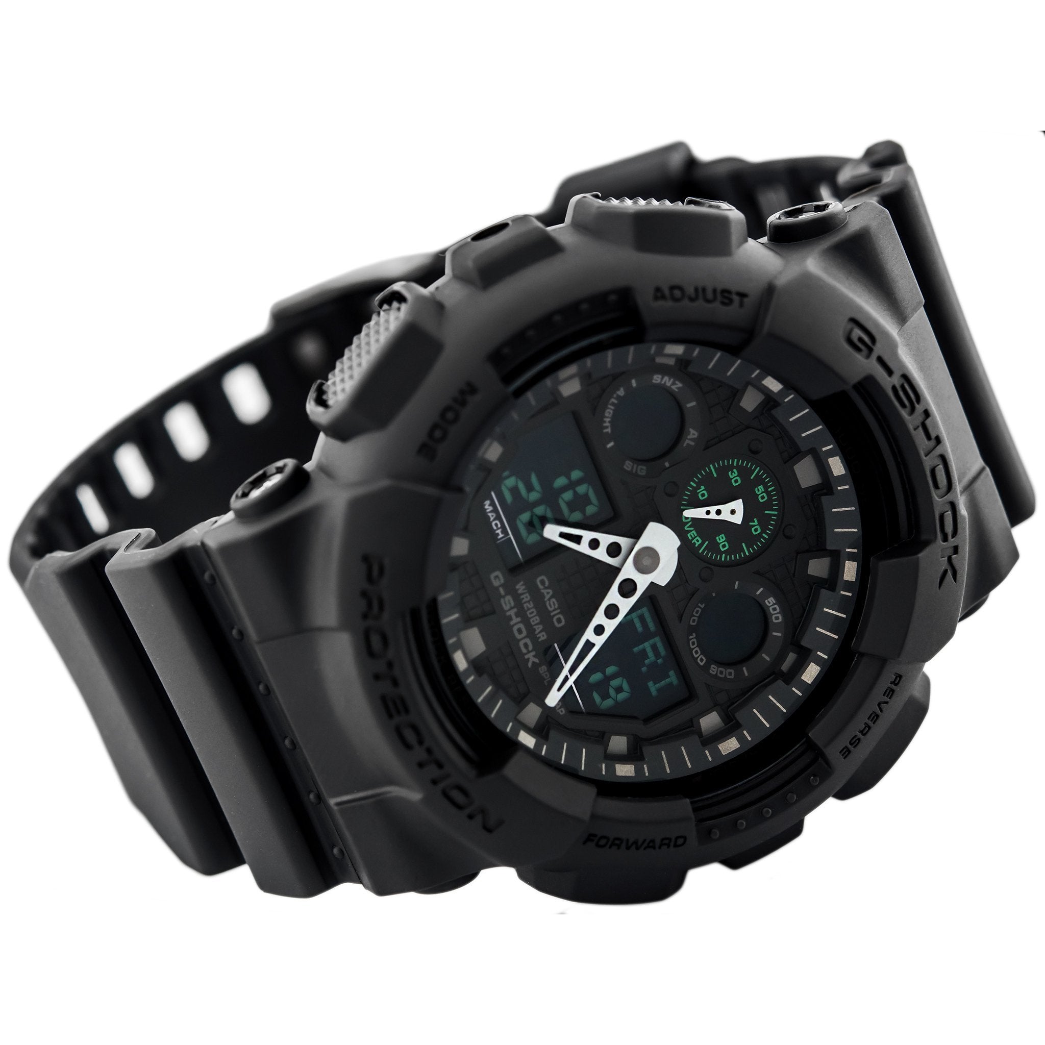 Casio G-SHOCK 55mm Duo Chrono Men's Watch - GA100MB-1A