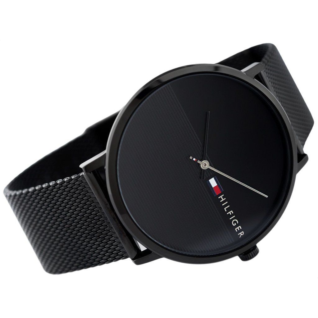 Tommy Hilfiger Men's Black Mesh Watch - 1791464