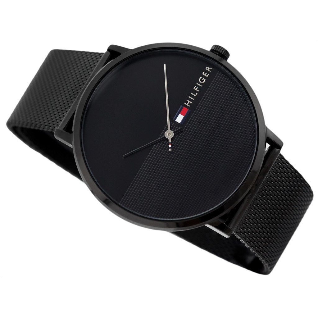 Tommy Hilfiger Men's Black Mesh Watch - 1791464