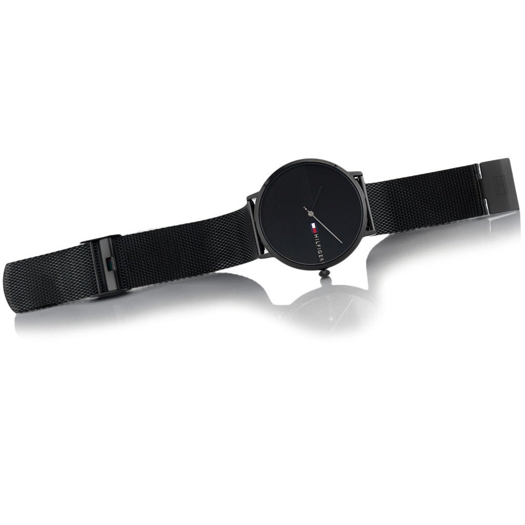 Tommy Hilfiger Men's Black Mesh Watch - 1791464