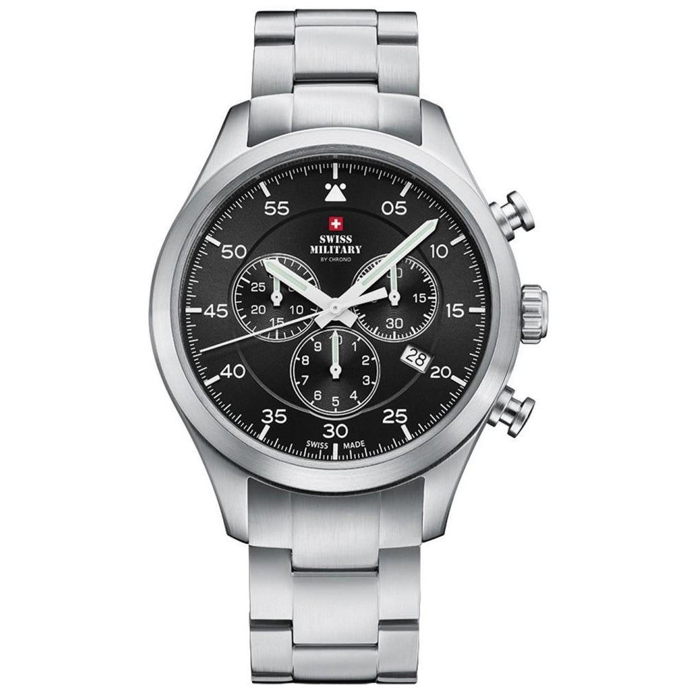 Swiss Military Steel Chrono Sports Men's Watch - SM34076.01