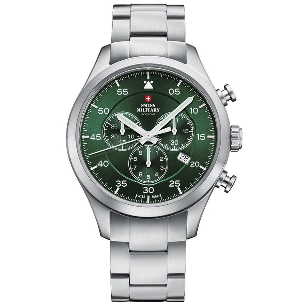 Swiss Military Stainless Steel Chrono Men's Watch - SM34076.03