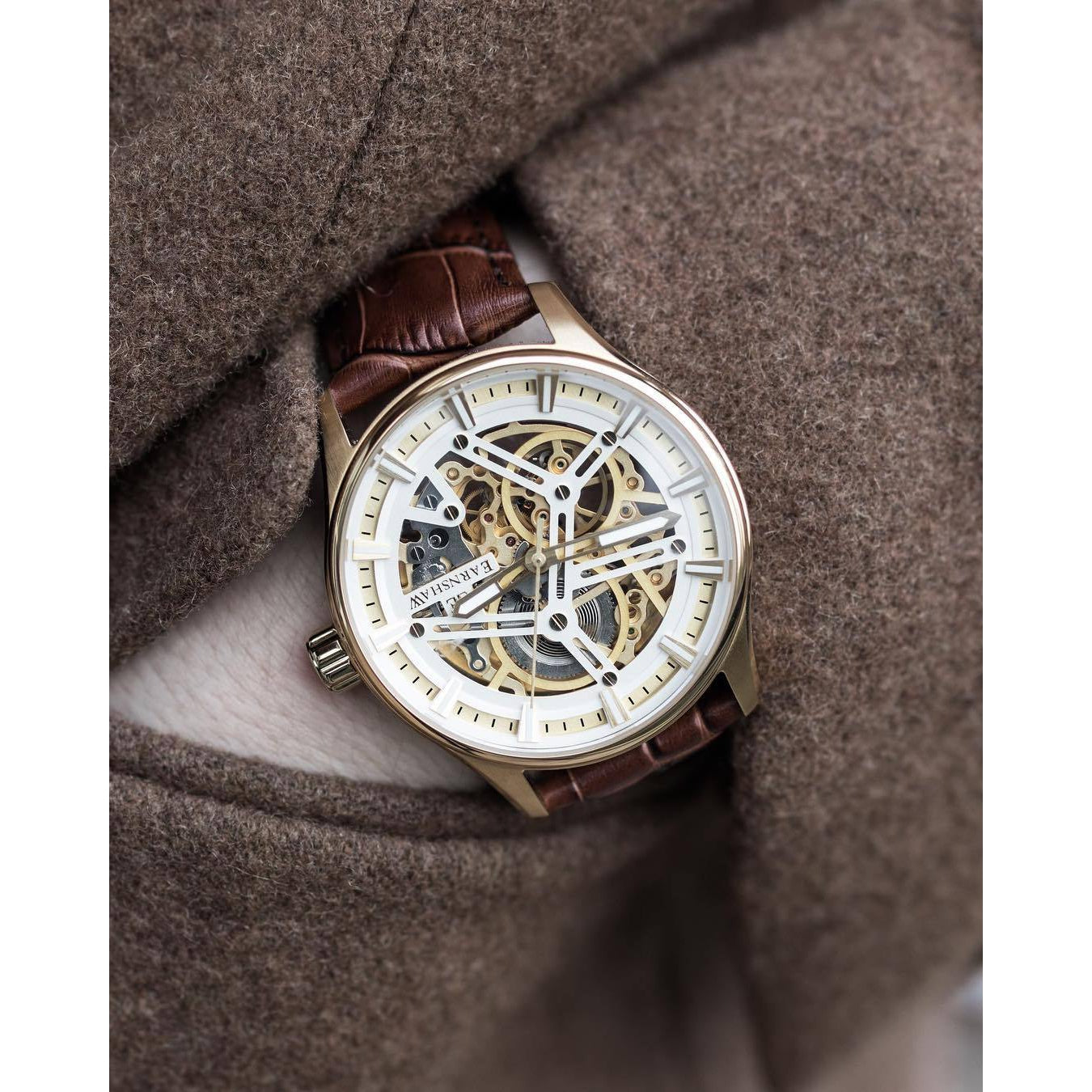 Earnshaw Beagle Skeleton Automatic Men's Watch - ES-8076-03