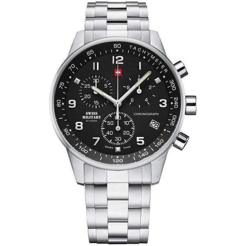 Swiss Military Chronograph Stainless Steel Mens Watch - SM34012.01
