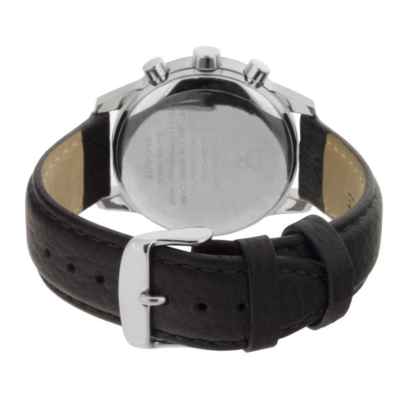 Swiss Military Leather Men's Chronograph Watch - SM34012.11