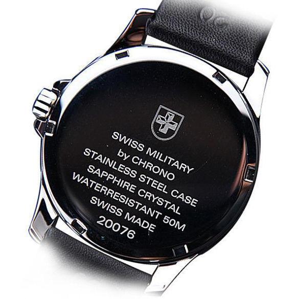 Swiss Military Leather Mens Watch - SM30137.06