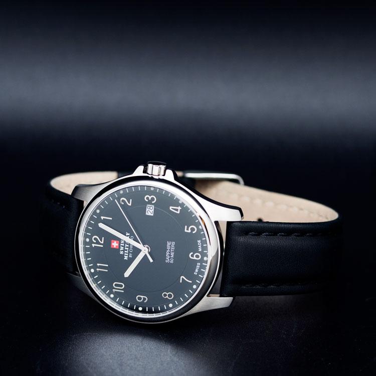 Swiss Military Leather Mens Watch - SM30137.06