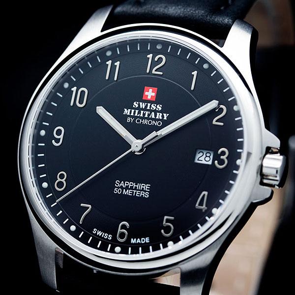 Swiss Military Leather Mens Watch - SM30137.06