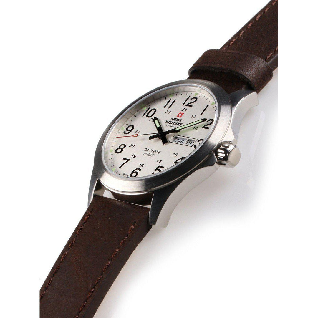 Swiss Military Leather Mens Watch - SMP36040.16-The Watch Factory Australia