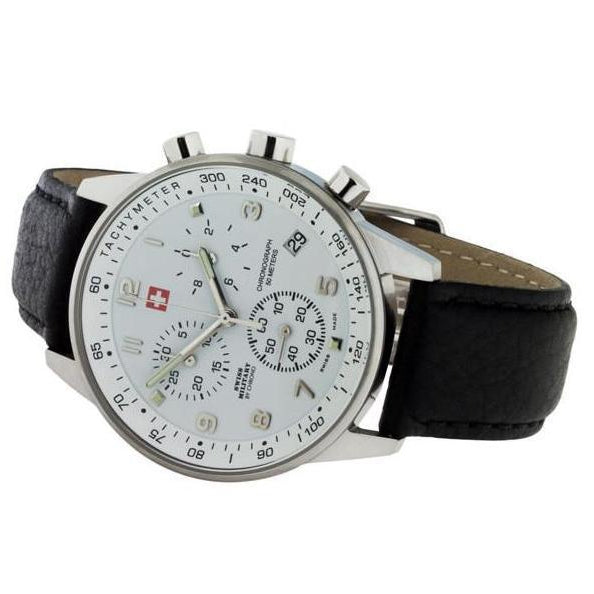 Swiss Military Men's Leather Watch - SM34012.06