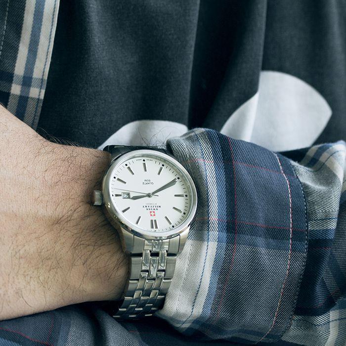 Swiss Military Stainless Steel Mens Watch - SMP36009.02