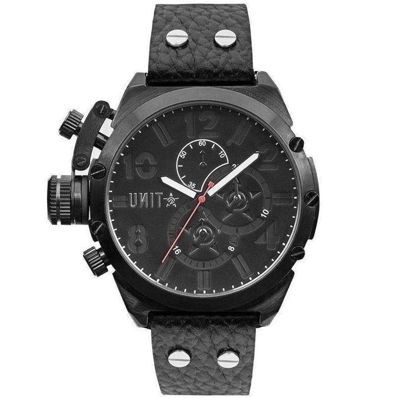 UNIT Men's Distinct Leather Watch